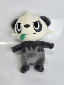 2021 Pokemon 8 Zoll grau & weiß Plüschtier Pancham Stofftier mit grüner Zunge heraus - Bild 1 von 4
