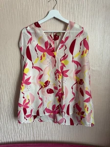 Hugo boss women 100% silk top size 16 - Picture 1 of 5