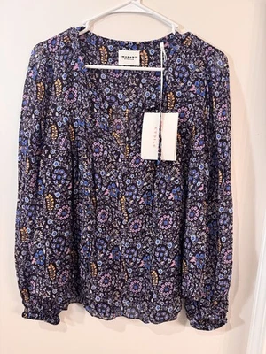 Blusa túnica Isabel Marant Etoile Daytonea floral estampado abstracto talla 34 (S) Foto 1 de 4