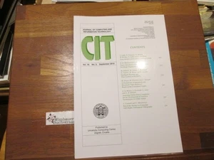 CIT journal of computing and Information technology, September 2010, Volume 18,  - Picture 1 of 1