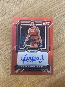 2023 Panini Prizm UFC Joanna Jedrzejczyk Red Superstar Autographs /99 - Picture 1 of 3