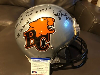 ROBERT DRUMMOND Signed Autograph Auto Full Size PROLINE BC Lions Helmet PSA - Image 1 of 4
