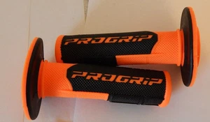 Motorcycle Grips ProGrip 801 off-road Flourencent Orange/Black Half-Waffle - Picture 1 of 1