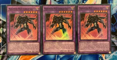 Yu-Gi-Oh! 3x Maskierter HELD Dunkles Gesetz SDHS-DE044 BOOSTERFRISCH! Deutsch! - Bild 1 von 2