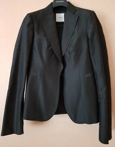 COSTUME NATIONAL Donna Giacca Nera in Seta Woman Jacket Made in Italy Taglia 44 - Foto 1 di 11