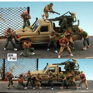 Homemade 1/72 Rebel bandits 8 soldiers Finished Colored Model - Photo 1 sur 9
