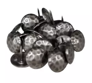 15 chiodi decorativi unghie vecchio argento 1" macchie artigianato tappezzeria mobili - Foto 1 di 6