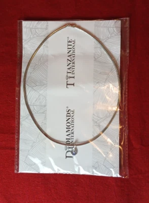 Collar Diamantes Tanzanita Internacional Dije Nuevo Sin Abrir  Foto 1 de 4