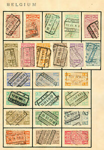 1923-1940 BELGIUM BELGIE BELGIQUE Chemins De Fer Spoorwegen Postage Stamps A