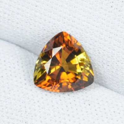 1.84Cts Beautiful Luster "Autumn" Natural Tourmaline 8mm Trillion Cut..!!!! - Image 1 of 2