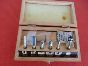 MASTERGRIP 6-teiliges Fräser-Set, gerade V-Nut Kern Schwalbenschwanz abgerundet - Bild 1 von 2