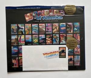 Wonders of America Land Of Superlatives, Collectible 39¢ Stamp Sheet (40) & FDC - Picture 1 of 3