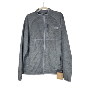 The North Face Canyonlands Mens size Large Grey Full Zip Fleece Jacket NWT - Picture 1 of 10