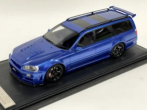 1/18 IVY Models Nissan R34 Stagea Custom Version Wagon in Blue - Picture 1 of 5