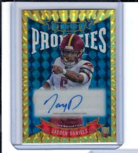 2024 Topps Finest Jayden Daniels Prodigies #P-Jd refractor azul automático/99 - Imagen 1 de 2
