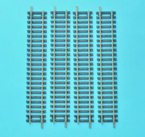 HORNBY R600 STRAIGHT TRACK x 4 R 600 STANDARD STRAIGHT NICKEL SILVER  NEW - Picture 1 of 2