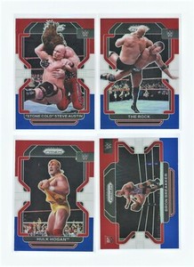 2022 PRIZM WWE Wrestling RED WHITE & BLUE You Pick Complete Your Set BUY 3 GET 1