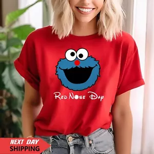 Individuelles T-Shirt, 2025 Red Nose Day Kinder Comic T-Shirt, Red Nose Cocky Moster - Bild 1 von 5