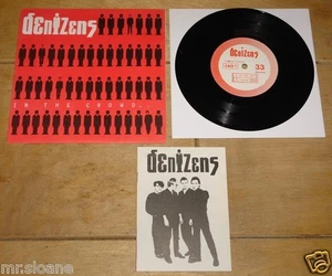 DENIZENS ~ IN THE CROWD ~ I'M NOT RICH ~ UK CITIZENS PUNK 7" 1980 WITH BOOKLET - Picture 1 of 7