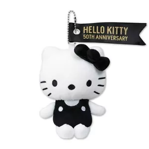 Hello Kitty 50th Anniversary Sanrio Mascot black white Avail - Picture 1 of 2