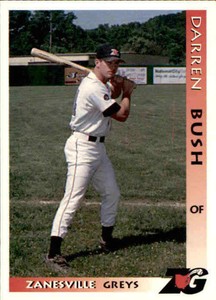 1996 Zanesville Greys Grandstand #5 Darren Bush Dunedin Florida FL Baseball Card