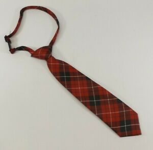 24 Month - 4T Red Plaid Children's Place Adjustable Neck Tie