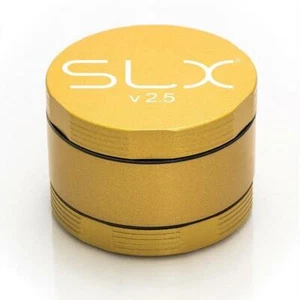 Molinillo SLX V2.5 grande 2.4" 4 PIEZAS AMARILLO antiadherente hierba de aluminio/tabaco - Imagen 1 de 3