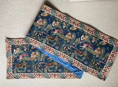 Tapiz de arte tejido renacentista vintage corredor de mesa/instrumentos musicales 104 pulgadas Foto 1 de 4