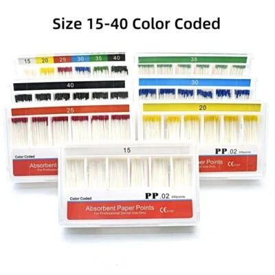 Dental Endo Endodontic Absorbent Paper Points For Professional Dental Use 200pcs - Image 1 of 4