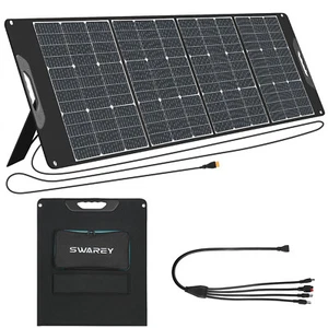 200W ETFE Faltbares Solarpanel Solarmodul Type C USB-Ladegerät Solarladegerät A - Bild 1 von 10