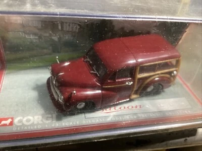 CORGI SALOON CARS 02202 MORRIS MINOR TRAVELLER IN MAROON BOXED  NEW  RARE - Image 1 of 4
