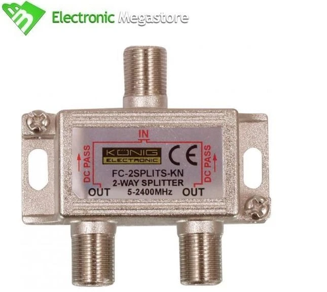 20 PARTITORI SPLITTER F SATELLITARE 2 USCITE SATELLITE DECODER SKY SAT - Immagine 1 di 1