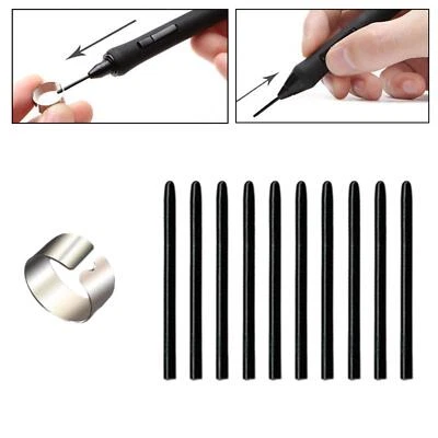 10Pcs Pen Refills Rubber Graphics Tablet Nibs for CTL-471 671 472 672 Ptz-430 - Image 1 of 4