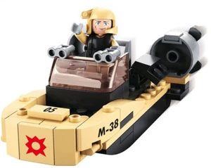 SLUBAN B0587H - ARMY - High Speed Twin Engine Assault Boat Building Kit - 73 Pcs - Picture 1 of 4