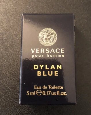 Versace Dylan Blue Pour Homme mini 0,17 oz 5 ml Colonia para Hombres Nuevo en Caja Foto 1 de 2