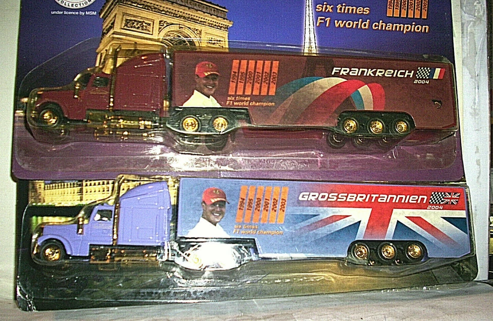 34-A CAMION Micheal Schumacher F1 FRANCIA INGHILTERRA 1994 1995 2000 01 02 03 04 - Immagine 1 di 1