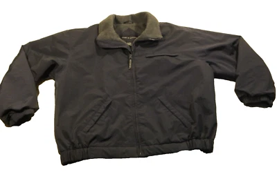 Hombre Negro Croft & Barrow Vellón Forrado Nylon Chaqueta Talla L Foto 1 de 4