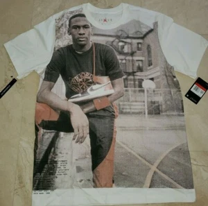 RARE retro 1 NIKE AIR JORDAN ROOKIE PLAYGROUND JUMPMAN T SHIRT mens small - Picture 1 of 4