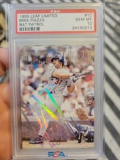 1995 Leaf Limited #10 Mike Piazza Bat Patrol PSA 10 HOF POP 8!!! Dodgers