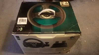 Logitech Driving Force Pro Force Feedback Wheel + Pedals  (PC/PS2/PS3) With Box  - Image 1 of 2