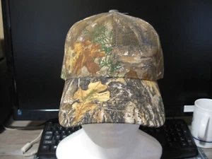 Realtree Edge Adjustable Cap / 6 Panel Solid Plane Jane Camo Hat No Logo OSFM - Picture 1 of 7