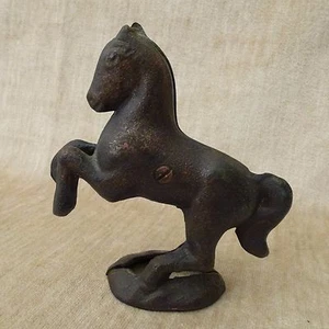 Cast Iron Metal Prancing Rearing Horse Coin Bank A.C Williams copper patina - Picture 1 of 6