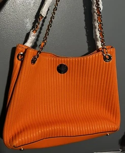 Henri Bendel Orange Hobo Bag - Picture 1 of 7