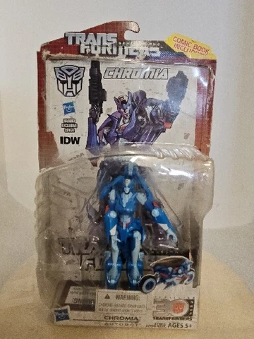 CHROMIA Transformers Generations 30th Deluxe Class Figure IDW Comic Open LJB Cover