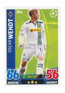 TOPPS Champions League - 222 - Oscar Wendt - Base Card