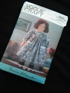 Vogue 8494 17" Madame Alexander Cloth Doll & Dress Outfit Sewing Pattern - Picture 1 of 5