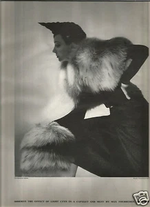 30's Hoyingen-Huene Photographed Fourrures Max Ad 1937 - Picture 1 of 1