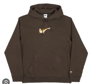 Nike SB x Oski Shark Hooded Sweatshirt Brown Men's Size Medium NEW DJ3680-237 - Picture 1 of 7