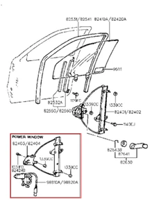 Regulador de ventana delantero izquierdo sin motor para Hyundai Accent NSF 1994-1999 - Imagen 1 de 1