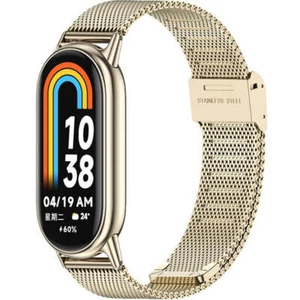 Armband für Xiaomi Smart Band 8 / 8 NFC Tech-Protect Uhrarmbänd Uhrbänd Gold - Zdjęcie 1 z 3